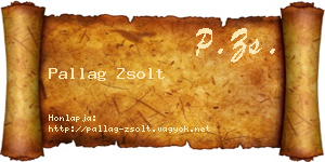 Pallag Zsolt névjegykártya